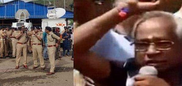 നിലയ്ക്കലില്‍ നിരോധനാജ്ഞ ലംഘിച്ച് വീണ്ടും ബിജെപി,  സംസ്ഥാന വൈസ് പ്രസിഡന്റും സംഘവും അറസ്റ്റില്‍