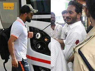 കോഹ് ലിയും സംഘവും വിമാനത്താവളത്തില്‍ കുടുങ്ങി; സംഭവം ജഗന്‍മോഹനെതിരായ ആക്രമണത്തിന് പിന്നാലെ