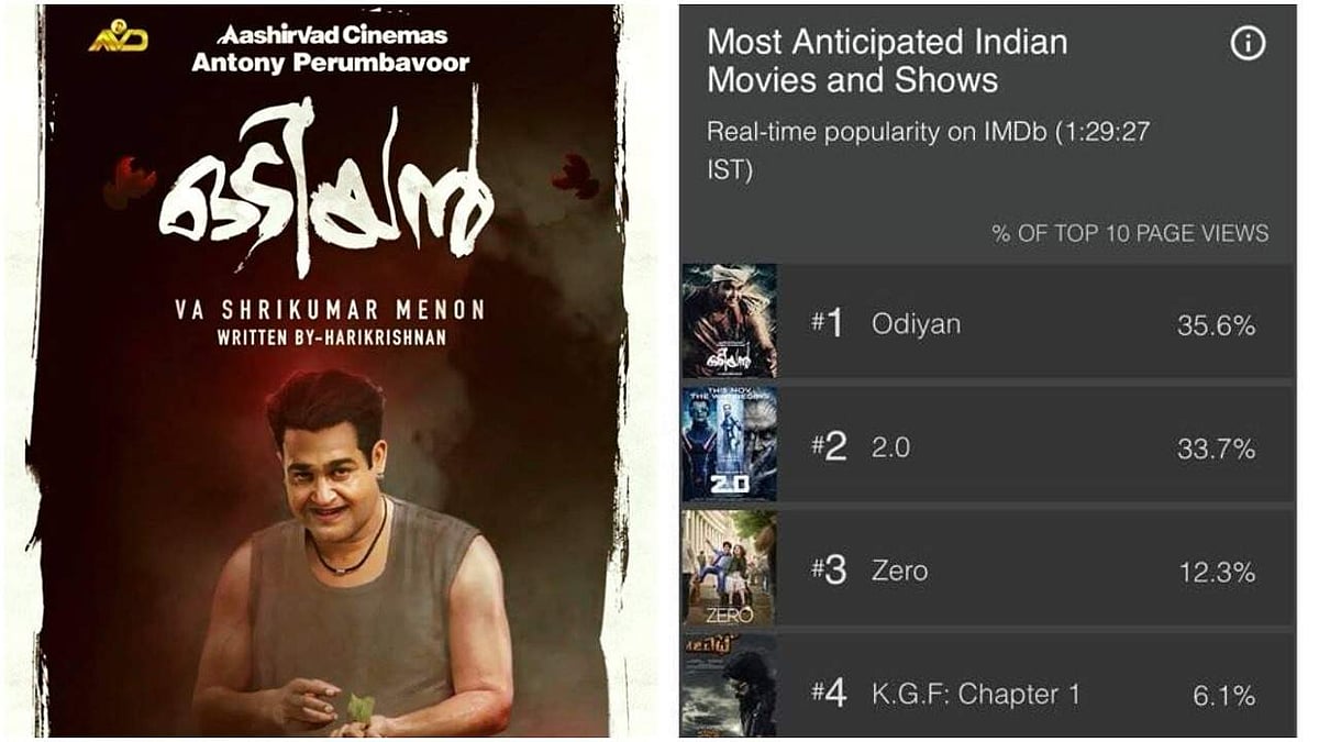 ഒടിയന് മുന്നിൽ ഇനിയെല്ലാം പഴങ്കഥ; ലാലേട്ടൻ രജനിയേയും ഷാരൂഖിനേയും കടത്തിവെട്ടി