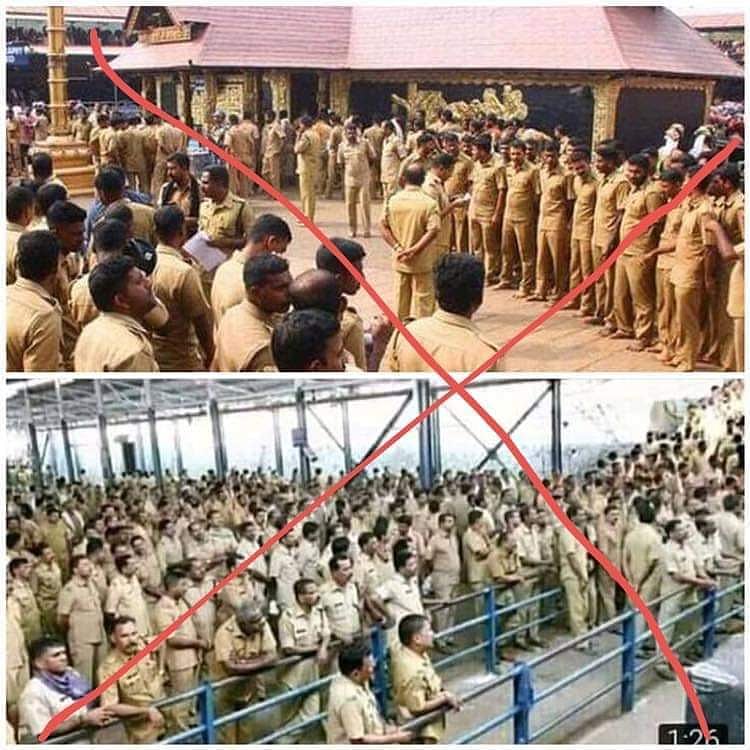 അത് ബാബറി മസ്ജിദ് ആക്രമണ വാര്‍ഷികത്തിലുള്ള ശബരിമലയുടെ ചിത്രം; സംഘപരിവാറിന്റെ ഒരു നുണകൂടി പൊളിയുന്നു
