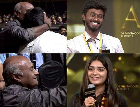 അച്ഛന്റെ കാല്‍തൊട്ട് വണങ്ങി ആദിത്യ സ്‌റ്റേജില്‍; മകന്‍ അവാര്‍ഡ് വാങ്ങുന്നത് നിറകണ്ണുകളോടെ ക്യാമറയില്‍ പകര്‍ത്തി നടന്‍ ഭാസ്‌കറും, വിഡിയോ വൈറല്‍ 