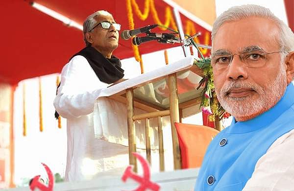മോദി ദുര്‍ബലനായ പ്രധാനമന്ത്രി, ത്രിപുരയില്‍ ബിജെപി തീ കൊണ്ട് കളിക്കുന്നു: മണിക് സര്‍ക്കാര്‍
