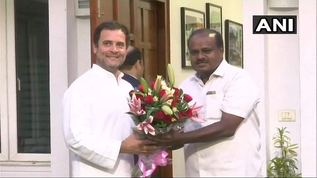 കുമാരസ്വാമി രാഹുലുമായി കൂടിക്കാഴ്ച നടത്തി; മന്ത്രിമാരുടെ കാര്യത്തില്‍ തീരുമാനമായില്ല
