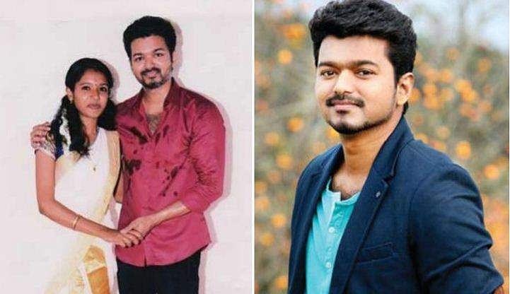'കൈയില്‍ പിടിച്ചോട്ടെ എന്ന് ചോദിച്ചു, ചിരിച്ചോണ്ട് കൈ നീട്ടി തന്നു'; ഇഷ്ടതാരത്തെ ആദ്യമായി കണ്ടതിന്റെ സന്തോഷം പങ്കുവെച്ച് വിജയ് ആരാധിക