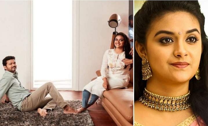 'വിജയുടെ കാലില്‍ കാല് കേറ്റിവെക്കുന്നോ, അഹങ്കാരി'; ഒരു ഫോട്ടോ കീര്‍ത്തിക്ക് കൊടുത്ത പണി
