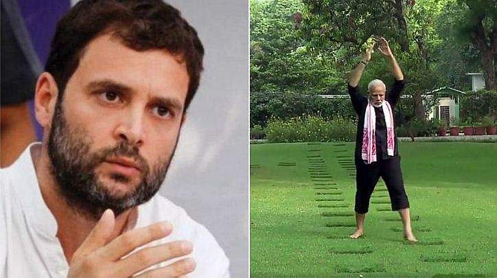 രാജ്യത്ത് സ്ത്രീകള്‍ അരക്ഷിതരായി കഴിയുമ്പോള്‍ മോദി യോഗയുമായി പൂന്തോട്ടത്തില്‍ ചുറ്റിക്കറങ്ങുന്നു; വിമര്‍ശനവുമായി രാഹുല്‍ 