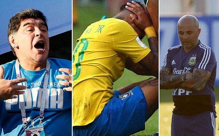 ''വാര്‍' ഉള്ളതാ... ഇങ്ങനെ അഭിനയിച്ചാല്‍ പണി കിട്ടും'; നെയ്മറെ ട്രോളി മറഡോണ; പ്രതിഫലമില്ലാതെ അര്‍ജന്റീനയെ പരിശീലിപ്പിക്കാമെന്നും സൂപ്പര്‍ താരം