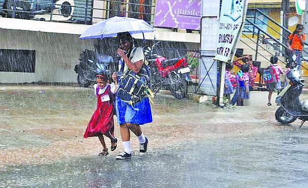 മഴക്കെടുതി : നാലു ജില്ലകളിലെ വിദ്യാഭ്യാസ സ്ഥാപനങ്ങള്ക്ക് ഇന്ന് അവധി