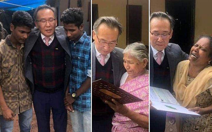 ജോലിക്കിടെ മരിച്ച തൊഴിലാളിയുടെ വീട് തേടി കമ്പനി മുതലാളി എത്തി, കുടുംബത്തിന് സഹായം നല്‍കി; പ്രശംസിച്ച് സോഷ്യല്‍ മീഡിയ