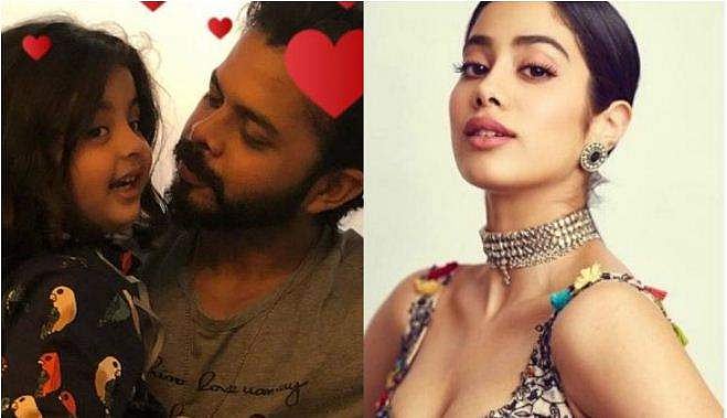 ജാന്‍വി കപൂര്‍ തിളങ്ങിയ അവാര്‍ഡ് വേദിയില്‍ താരമായത് ശ്രീശാന്തിന്റെ മകള്‍; പാപ്പരാസികള്‍ക്ക് മുഖം നല്‍കാതെ ശ്രീ സാന്‍വിക 