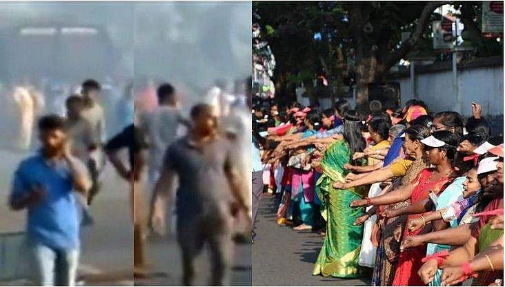 വനിതാ മതിലിനിടെ സംഘർഷം: 200 പേർക്കെതിരെ കേസെടുത്തു, കാസർ​ഗോഡ് കനത്ത സുരക്ഷ 