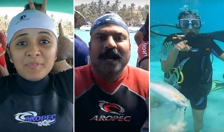 'ചെറുപ്പം മുതല്‍ വെള്ളം പേടി, പക്ഷേ കടലിന്റെ അടിയില്‍ എത്തിയപ്പോള്‍ സ്വര്‍ഗത്തിലെത്തിയപോലെ തോന്നി'; ടിനി ടോമിനൊപ്പം സ്‌കൂബ ഡൈവ് ചെയ്ത് ഗായിക അഞ്ജു 