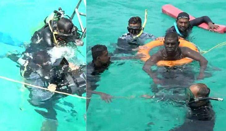 അണ്ടര്‍ വാട്ടര്‍ രംഗങ്ങളിൽ സാഹസികമായി വിനായകൻ;  പ്രണയമീനുകളുടെ കടൽ മേക്കിങ് വിഡിയോ 