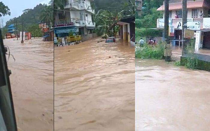 പുനലൂരിനെ ഭീതിയിലാഴ്ത്തി അപ്രതീക്ഷിത പ്രളയം ; വെള്ളമിറങ്ങിയത് എട്ടുമണിക്കൂറിന് ശേഷം ; കനത്ത മഴയില്‍ വ്യാപകനാശം