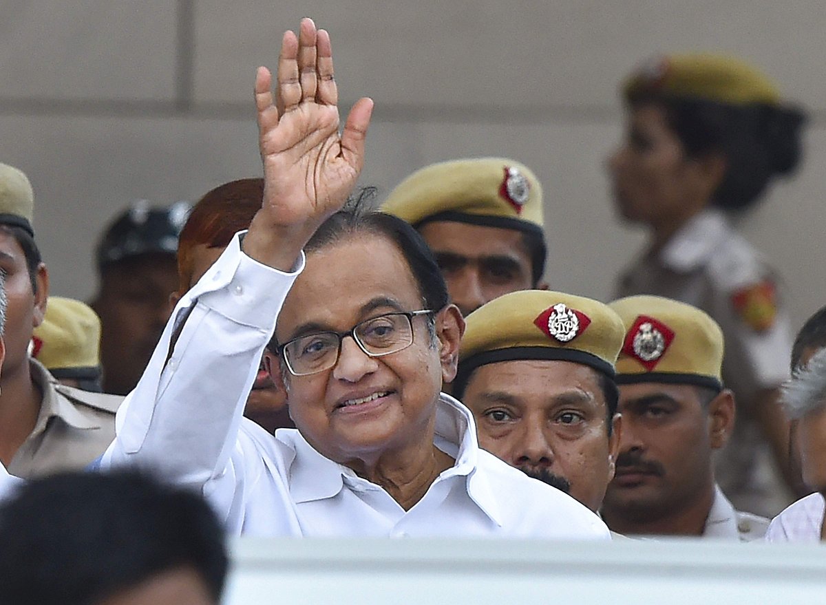 ചിദംബരത്തിന് തിഹാറില്‍ നിന്ന് മോചനം; 24വരെ എന്‍ഫോഴ്‌സ്‌മെന്റ് കസ്റ്റഡിയില്‍