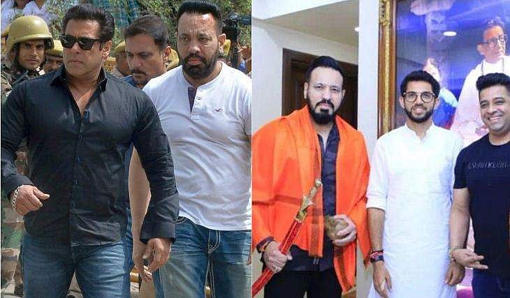 സല്‍മാന്‍ ഖാന്റെ ബോഡിഗാര്‍ഡ് ശിവസേനയില്‍ ചേര്‍ന്നു; വാള്‍ ഏന്തിയുള്ള ചിത്രം പുറത്ത്