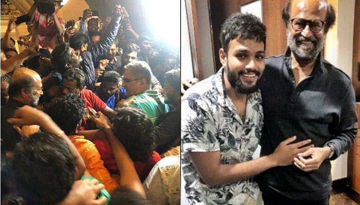 'ഇനി ഇങ്ങനെ ചെയ്യരുത് കണ്ണാ', ബൈക്കില്‍ പിന്തുടര്‍ന്ന ആരാധകനെ വീട്ടിലേക്ക് വിളിച്ച് ചേര്‍ത്തു പിടിച്ച് രജനീകാന്ത് പറഞ്ഞു; വൈറല്‍