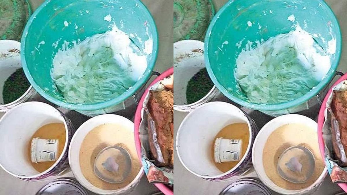 കേക്കും ക്രീമും ചേരുവകളും അഴുക്കു നിറഞ്ഞ പെയിന്റ് ബക്കറ്റില്; ബേക്കറിയില് ഞെട്ടിക്കുന്ന കാഴ്ച