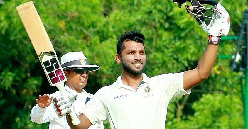 പറത്തിയത് 11 സിക്‌സ്, സെഞ്ചുറി; വിഷ്ണുവിന്റെ തേരോട്ടം വീണ്ടും; കേരളം മികച്ച നിലയില്‍