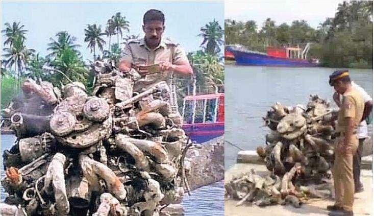 ഭീമന്‍ മത്സ്യം എന്നുകരുതി വലിച്ചു കയറ്റിയത് വിമാനഭാഗം! 40 വര്‍ഷം പഴക്കമുള്ള എന്‍ജിന്‍ കണ്ട് അമ്പരപ്പ് മാറാതെ മത്സ്യത്തൊഴിലാളികള്‍ 