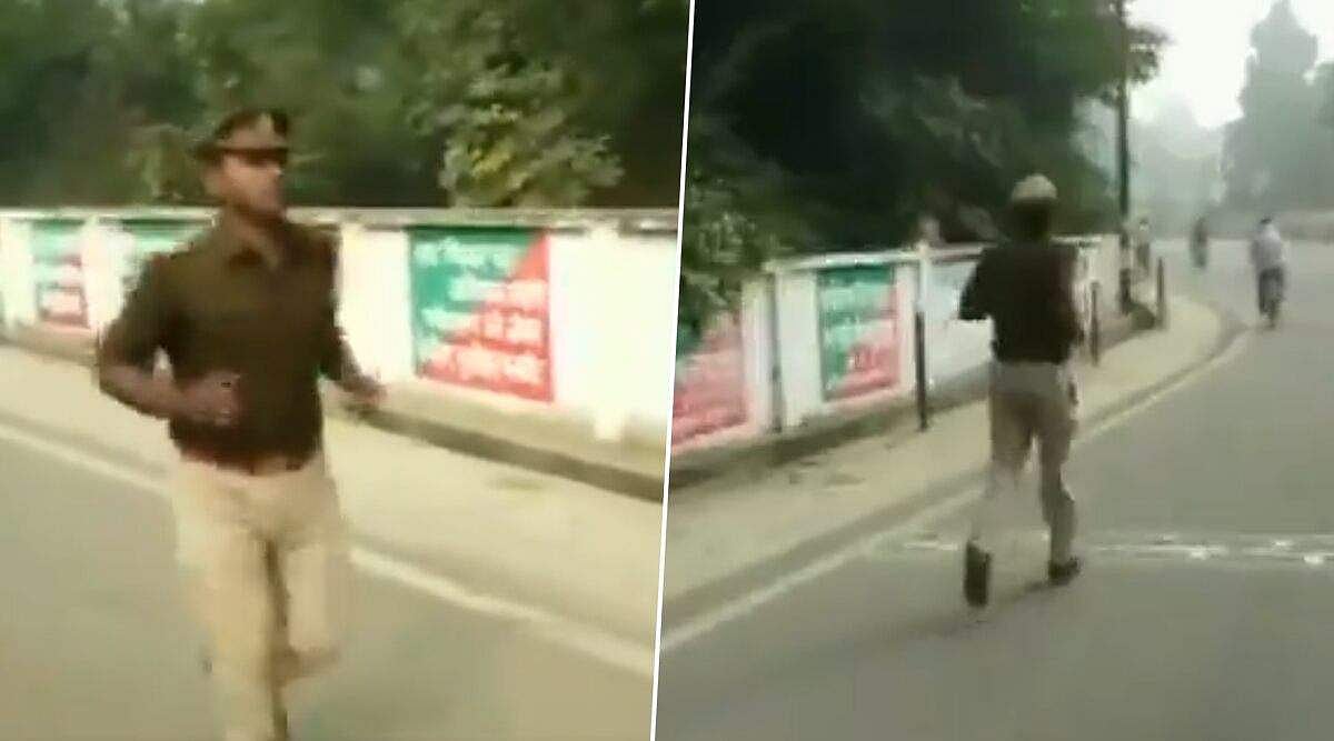 നിര്‍ബന്ധപൂര്‍വം സ്ഥലം മാറ്റി; ചാര്‍ജെടുക്കാന്‍ പൊലീസുകാരന്‍ സ്റ്റേഷനിലേക്ക് 60 കിലോമീറ്റര്‍ ഓടി; കുഴഞ്ഞുവീണു (വീഡിയോ)
