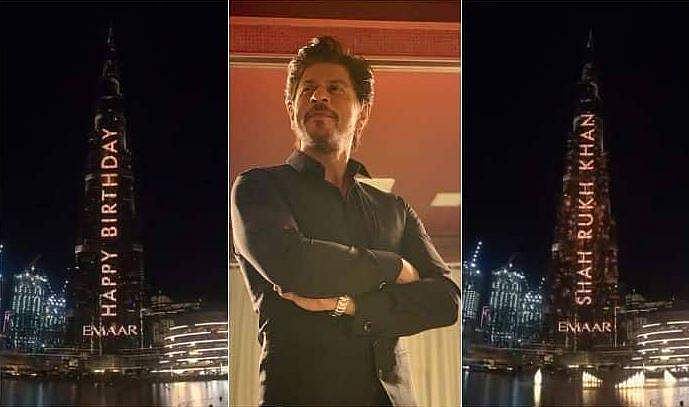 ബുര്‍ജ് ഖലീഫയില്‍ മിന്നിത്തിളങ്ങി ഷാരുഖ് ഖാന്‍; ആവേശത്തില്‍ ആരാധകര്‍; വിഡിയോ പങ്കുവെച്ച് സൂപ്പര്‍താരം