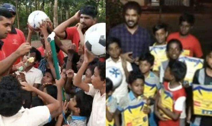 അവര്‍ക്ക് ഇനി മിഠായി തിന്നാം, കുട്ടിക്കൂട്ടത്തിന്റെ കൈയിലെത്തിയത് ഏഴ് ഫുട്‌ബോള്‍, ഒപ്പം ഉണ്ണി മുകുന്ദന്‍ സമ്മാനിച്ച ജഴ്‌സിയും (വിഡിയോ)