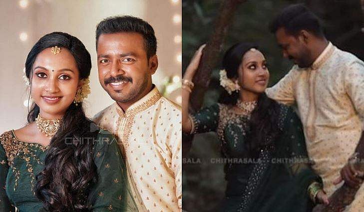 'അവനു കൊച്ചായി, ഞാനിങ്ങനെ നടന്നാല്‍ പോരല്ലോ', വിവാഹനിശ്ചയത്തിലും ചിരിപ്പിച്ച് വിഷ്ണു; വിഡിയോ വൈറല്‍