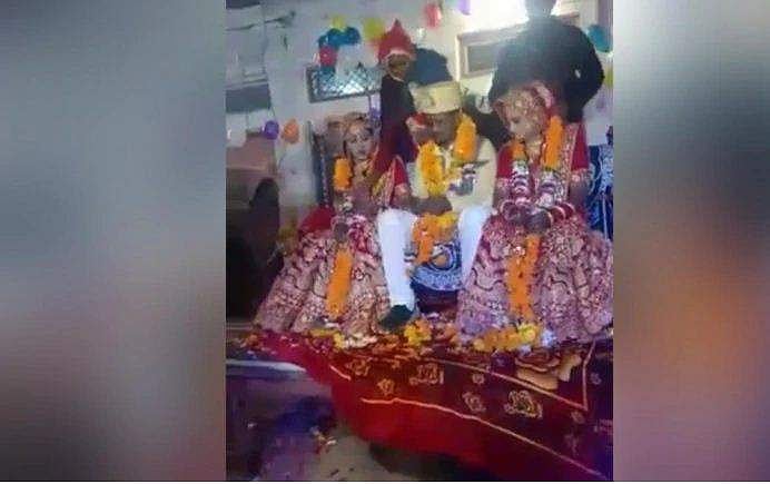'ഇത് കേട്ടാല്‍ ആരായാലും ഞെട്ടും'; വിവാഹപ്പന്തലില്‍ സഹോദരിമാരെ താലികെട്ടി യുവാവ്