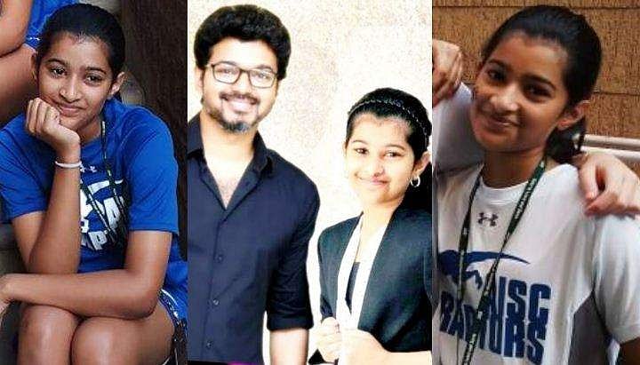 സിനിമയല്ല സ്പോർട്സ് ആണ് ഹരം; ബാഡ്മിന്റണിൽ തിളങ്ങി വിജയ്യുടെ മകൾ 