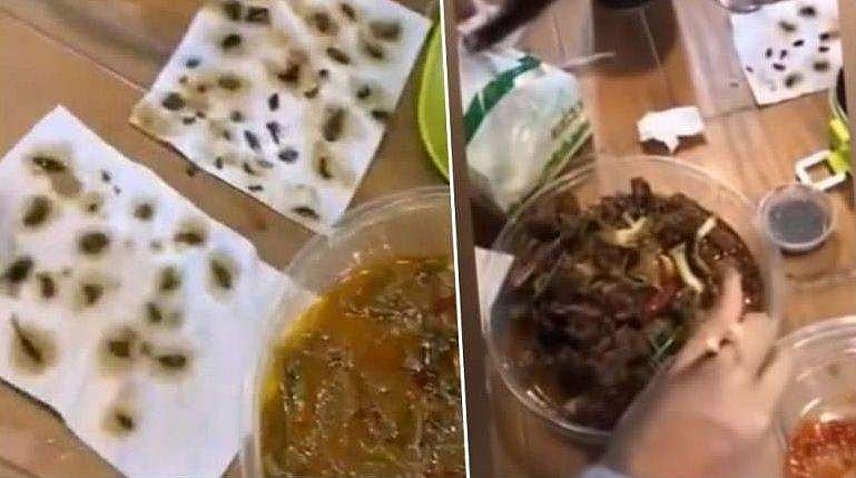ഓണ്‍ലൈനായി വാങ്ങിയ ഭക്ഷണത്തില്‍ 40 ചത്ത പാറ്റകള്‍; ഈ വീഡിയോ നിങ്ങളെ ഞെട്ടിക്കും
