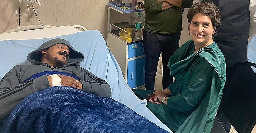ഭീം ആര്‍മിയെ കൂടെനിര്‍ത്തി ബിഎസ്പി വോട്ടില്‍ വിള്ളലുണ്ടാക്കാന്‍ കോണ്‍ഗ്രസ്: പ്രിയങ്ക ഗാന്ധി ചന്ദ്രശേഖര്‍ ആസാദിനെ സന്ദര്‍ശിച്ചു