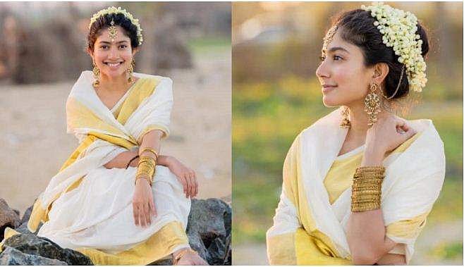 സെറ്റ് സാരി ചുറ്റി സായി പല്ലവി; അതിമനോഹരമെന്ന് ആരാധകർ, വൈറലായി ചിത്രങ്ങൾ 