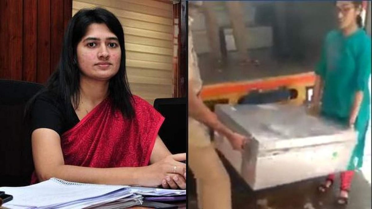 'ഒരു കൈ സഹായം'; പൊലീസുകാര്‍ക്കൊപ്പം ഭാരമേറിയ വോട്ടിങ് പെട്ടി ചുമന്ന് അനുപമ; കയ്യടി, വീഡിയോ 