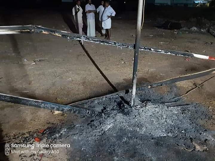 തിരുവനന്തപുരത്ത് എല്‍ഡിഎഫിന്റെ തെരഞ്ഞെടുപ്പ് കമ്മിറ്റി ഓഫീസിന് തീയിട്ടു