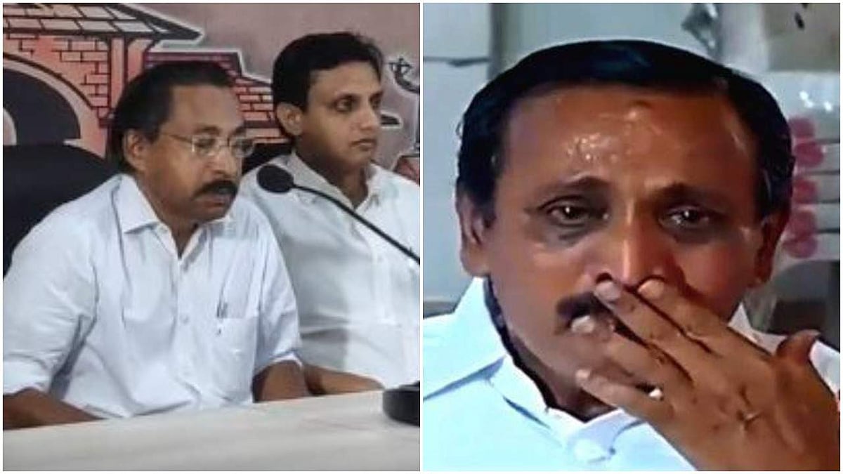 'രാഘവന്റേത് മുന്‍കൂട്ടി തയ്യാറാക്കിയ കരച്ചില്‍ നാടകം; ഒളിക്യാമറയില്‍ കുടുങ്ങിയ ബിജെപി എംപിക്കെതിരായ കോണ്‍ഗ്രസ് നിലപാടിന് പിന്നിലും സിപിഎം ആണോ?'