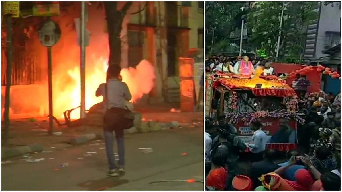 കൊല്‍ക്കത്തയില്‍ അമിത് ഷായുടെ റാലിക്കിടെ വ്യാപക സംഘര്‍ഷം; തൃണമൂല്‍ ബിജെപി പ്രവര്‍ത്തകര്‍ ഏറ്റുമുട്ടി; വാഹനങ്ങള്‍ കത്തിച്ചു; ലാത്തിചാര്‍ജ്