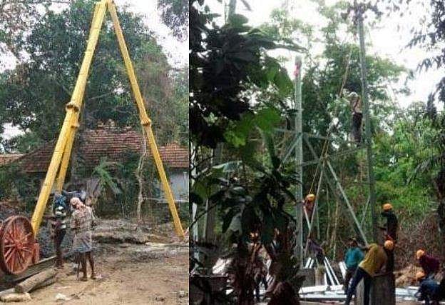 മരം മുറിച്ചില്ല, ശാന്തിവനത്തിൽ വൈദ്യുതി ലൈൻ വലിച്ചു ; മാനദണ്ഡങ്ങൾ പാലിച്ചില്ലെന്ന് പരാതി