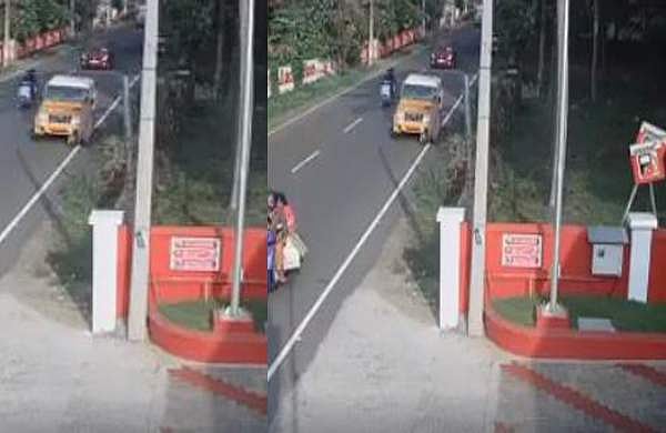 വീട്ടമ്മയുടെ അപകട മരണം: ഇടിച്ചുതെറിപ്പിച്ച് നിര്‍ത്താതെ പോയ വാഹനവും ഡ്രൈവറും പിടിയില്‍ (വീഡിയോ)