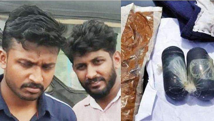 ഗര്‍ഭനിരോധന ഉറയ്ക്കുള്ളില്‍ ദ്രവരൂപത്തില്‍ 1.2 കിലോ സ്വര്‍ണം, സൂക്ഷിച്ചത് അടിവസ്ത്രത്തിനുള്ളില്‍;രണ്ട് പേര്‍ പിടിയില്‍