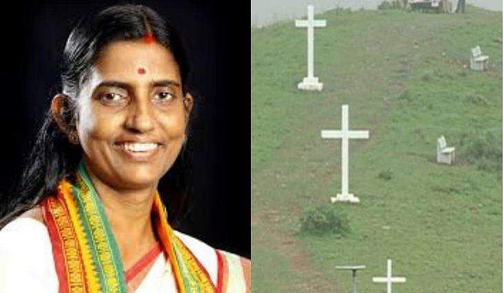 കുരിശ് വിവാദം: പ്രതിഷേധം ശക്തമാക്കി ഹൈന്ദവസംഘടനകൾ, ശശികല ഇന്ന് പാഞ്ചാലിമേട്ടിലെക്ക് 