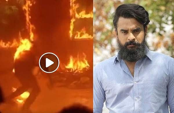 'ഒന്നിനും ഈ മനുഷ്യനെ തടയാന് സാധിക്കില്ല...'; സിനിമാ ചിത്രീകരണത്തിനിടെ ദേഹത്ത് തീ ആളിപടര്ന്നു, ടൊവിനോയ്ക്ക് പരിക്ക് (വീഡിയോ)