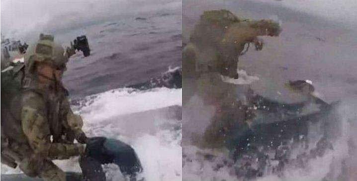 അലറിക്കുതിച്ച് മുങ്ങിക്കപ്പല്‍ ; സൂപ്പര്‍ ചേസുമായി കോസ്റ്റ്ഗാര്‍ഡ് ; പിടികൂടിയത് 1590 കോടിയുടെ കൊക്കെയ്ന്‍ ( വീഡിയോ)