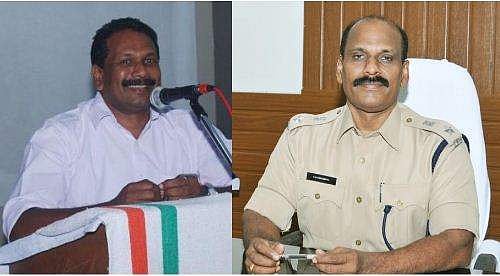 എസ് പി കൈക്കൂലി വാങ്ങി, സ്ഥലംമാറ്റ നടപടി കട്ടിലില്‍ നിന്നും എടുത്ത് മെത്തയില്‍ കിടത്തുന്നതിന് തുല്യമെന്ന് കോണ്‍ഗ്രസ്