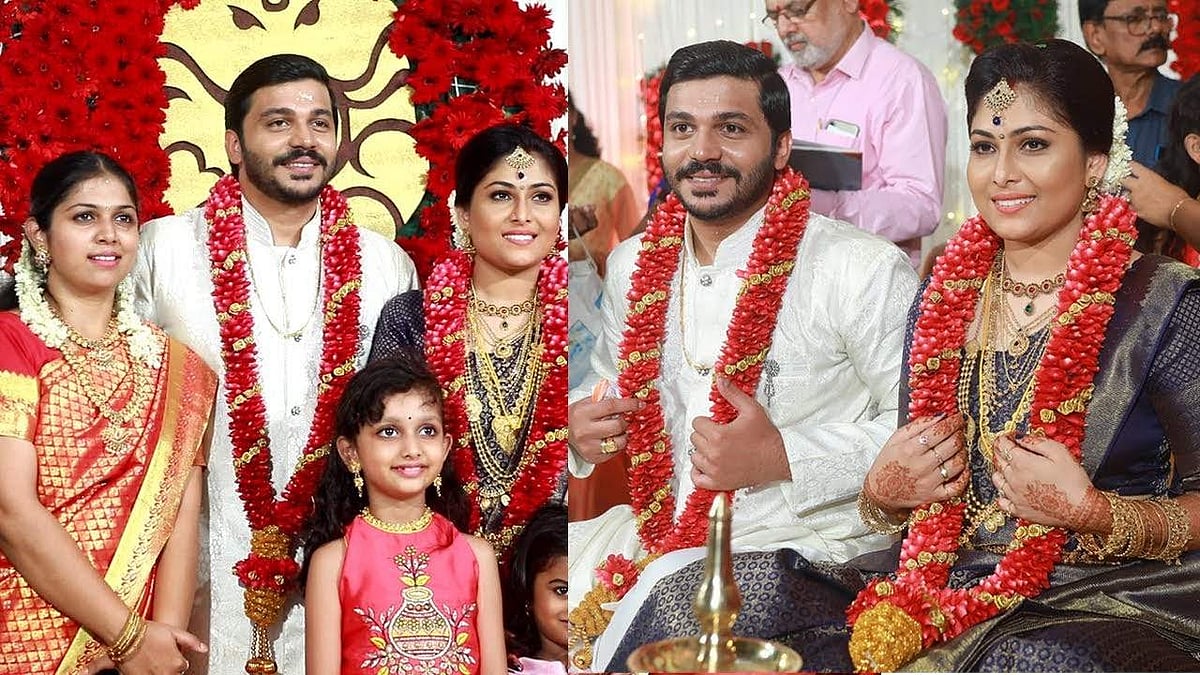 ഇരട്ട സഹോദരന്റെ വിവാഹചടങ്ങില് താരമായി അഞ്ജലി നായര്; വീഡിയോ