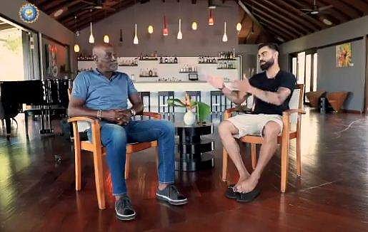 'ഹെല്‍മറ്റ് ഇണങ്ങില്ല, മെറൂണ്‍ തൊപ്പി അഭിമാനം'; കിങ് കോഹ്‌ലിക്ക് മുന്നില്‍ വിജയ രഹസ്യം വെളിപ്പെടുത്തി കരീബിയന്‍ മാസ്റ്റര്‍ 