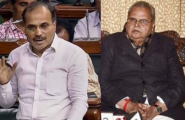 ഒറ്റ പ്രസംഗത്തിലൂടെ അധീര് രഞ്ജന് കോണ്ഗ്രസിന്റെ ശവസംസ്കാരം നടത്തി: കശ്മീര് ഗവര്ണര്