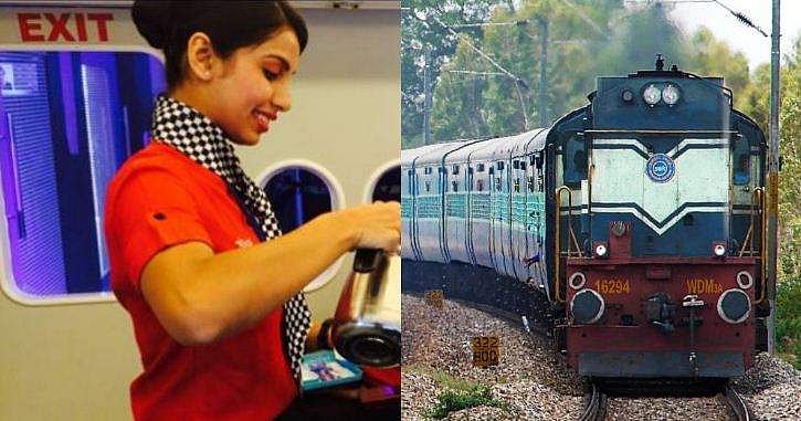 വിമാനത്തിലേത് പോലെ ഇനി ട്രെയിനിലും എയര്‍ഹോസ്റ്റസ്; കോച്ചിന്റെ വാതില്‍ വരെ അറ്റന്‍ഡര്‍ അനുഗമിക്കും