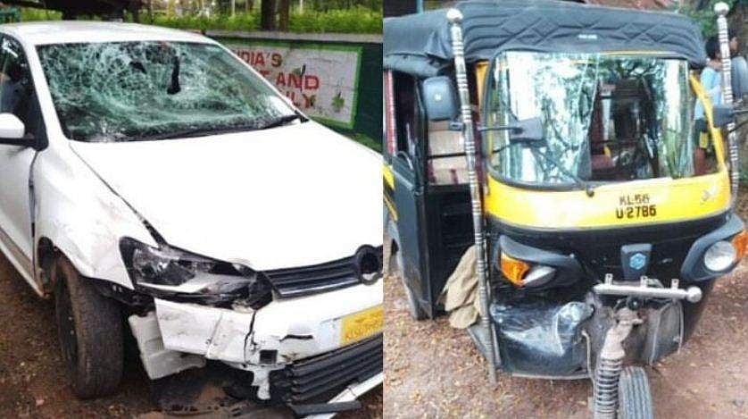 നിയന്ത്രണം വിട്ട കാര്‍ ഓട്ടോയിലിടിച്ച് ഓട്ടോ ഡ്രൈവര്‍ക്ക് ദാരുണാന്ത്യം