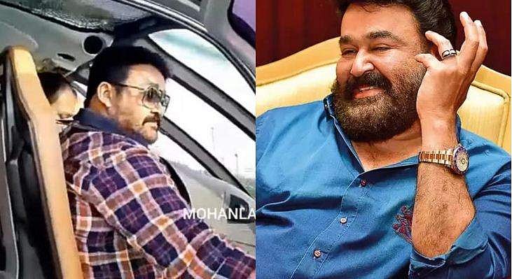 ഹെലികോപ്റ്ററില്‍ പറന്നുയര്‍ന്ന് താരരാജാവ്; രാജകീയം ഈ യാത്ര; വിഡിയോ